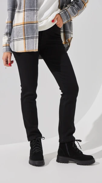 Купить Джинсы Slim Fit женские Vindasion 4030 25 Черный Артикул: 2000999306167 Фото №1
