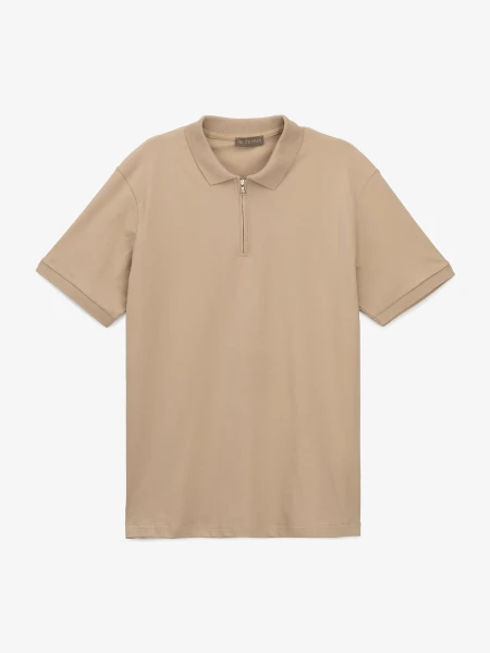 Купить Футболка однотонная мужская GENUA G01215-0008 XL Бежевый Артикул: 2000999632860 Фото №1