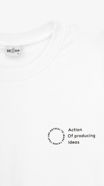 Купить Футболка с принтом мужская Demos 4032SP 4XL Белый Артикул: 2000990989253 Фото №3
