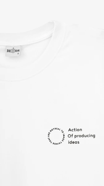 Купить Футболка с принтом мужская Demos 4032SP 4XL Белый Артикул: 2000990989253 Фото №3