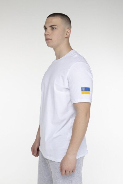 Футболка з принтом чоловіча Demos DMS-013 3XL Білий (2000989518525S)