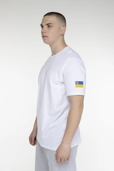 Футболка с принтом мужская Demos DMS-013 3XL Белый (2000989518525S)