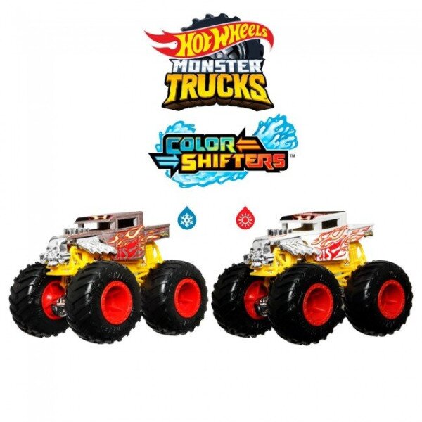 Машинка-позашляховик &quot;Зміни колір&quot; серії &quot;Monster Trucks&quot; Hot Wheels HGX06 Різнокольоровий