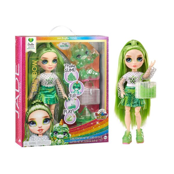 Ігровий набір з лялькою RAINBOW HIGH серії &quot;Classic&quot; - ДЖЕЙД зі слаймом 120193 Різнокольоровий (6900007419987)