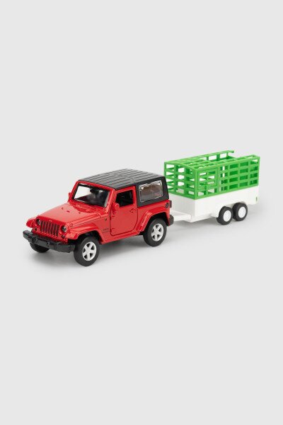 Игрушка машина с прицепом 43004TR Красно-зеленый (4897071926898)