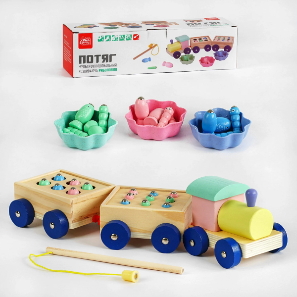 Іграшка Потяг 4FUN Game Club Wood 57841