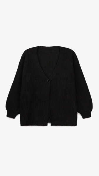Кардиган однотонный женский 1025 One Size Черный