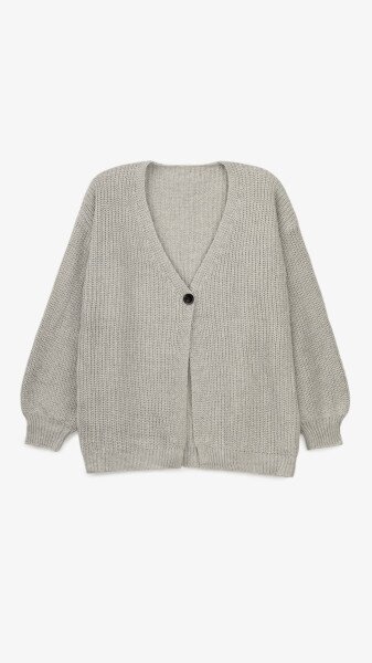 Кардиган однотонный женский 1025 One Size Серый