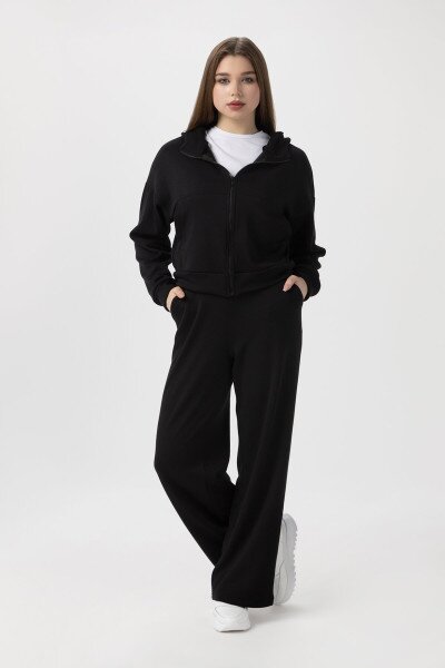 Кофта однотонная женская 2345-K 2XL Черный (2000990233677W)