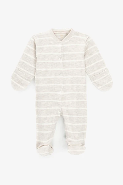 Комбинезон для малышей Baby Life P-913 56 см Бежево-молочный