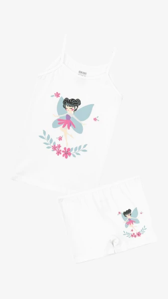 Комплект майка+трусики для девочки ADN Kids 8630 2-3 года Белый