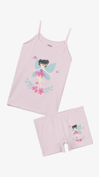 Комплект майка+трусики для девочки ADN Kids 8630 2-3 года Фиолетовый