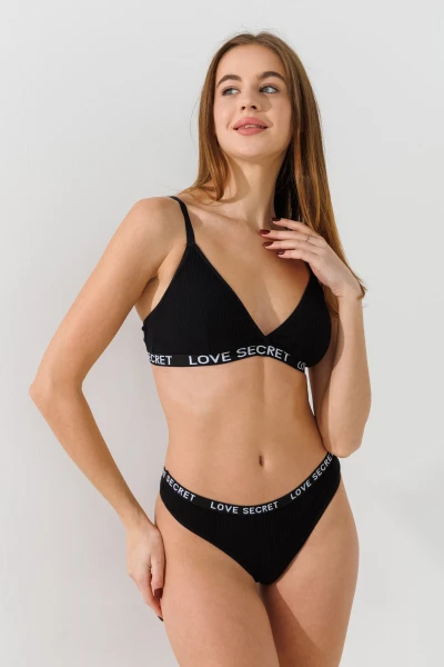 Комплект женский Ouno 9807 S/M Черный
