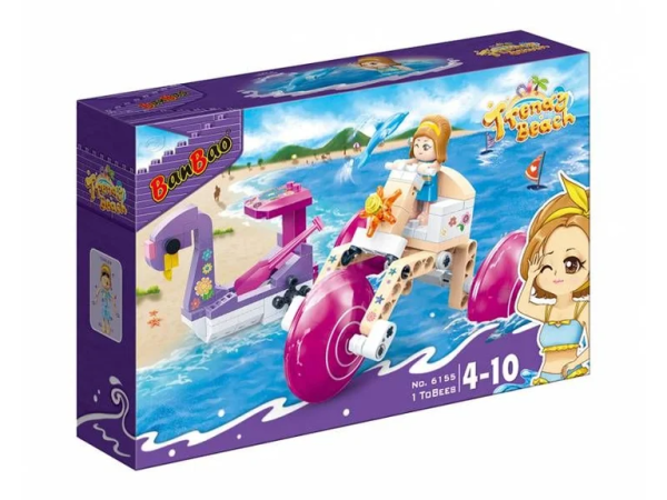 Конструктор &quot;Модный пляж&quot; Игры на воде BanBao 6155 135 эл.