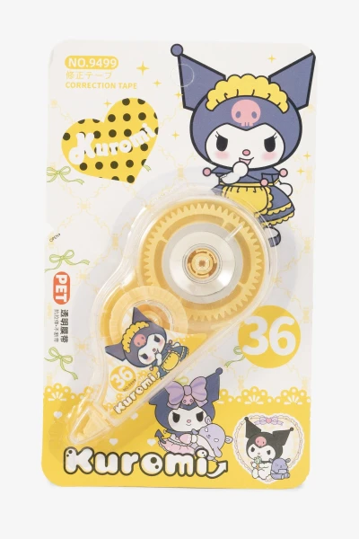 Коректор стрічковий &quot;Зайчик Kuromi&quot; 9499 Жовтий