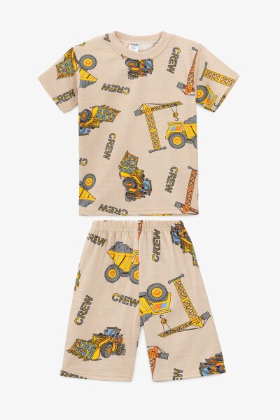 Костюм футболка+шорти для хлопчика Happy Kids 255 92 см Бежевий