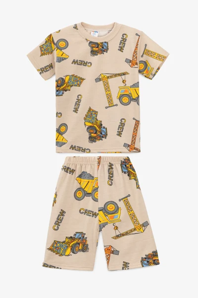 Костюм футболка+шорти для хлопчика Happy Kids 255 98 см Бежевий