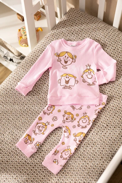 Костюм (свитшот+штаны) для девочки Baby Show 0003 80 см Розовый (2000990338693D)