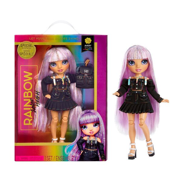 Лялька RAINBOW HIGH серії &quot;Junior High&quot; - ЕЙВЕРІ СТАЙЛЗ з аксесуарами 590798 Різнокольоровий (6900007370615)