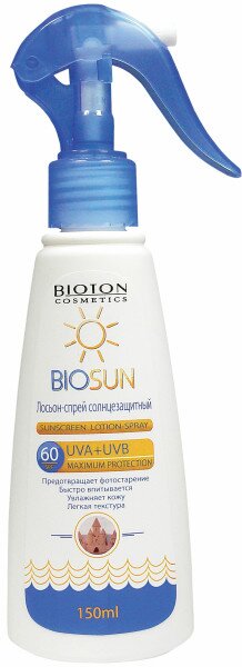 Лосьон-спрей солнцезащитный BIOTON ТМ &quot;Biosun&quot; SPF 60, 150 мл (4820026149400)