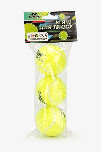 М&#039;ячі для великого тенісу 3 шт TK Sport C40194 Різнокольоровий
