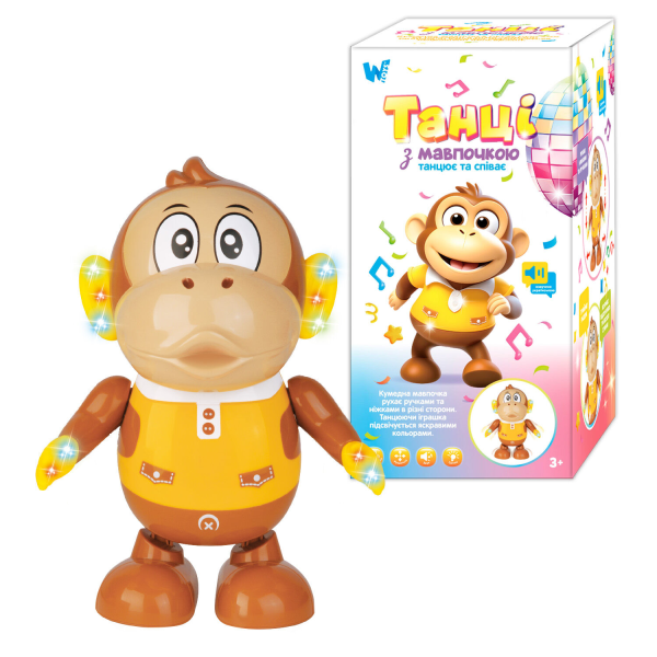 Музична іграшка Мавпочка WToys 89921 Різнокольоровий