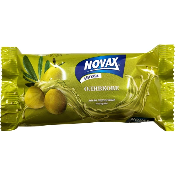 Мыло туалетное твердое NOVAX Aroma Оливковое 140 г (4820195509487)