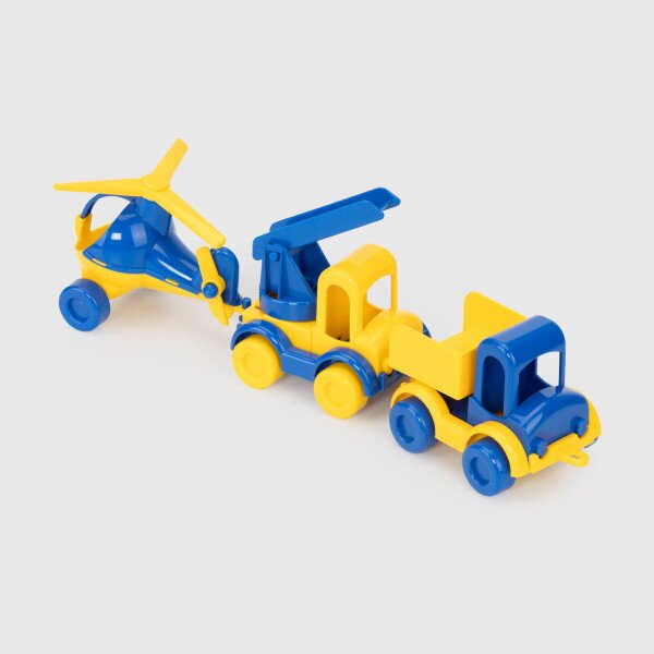 Набор авто &quot;Kid cars&quot; патриотический 3 шт. Tigres 39996 Желто- синий (2000989864219)