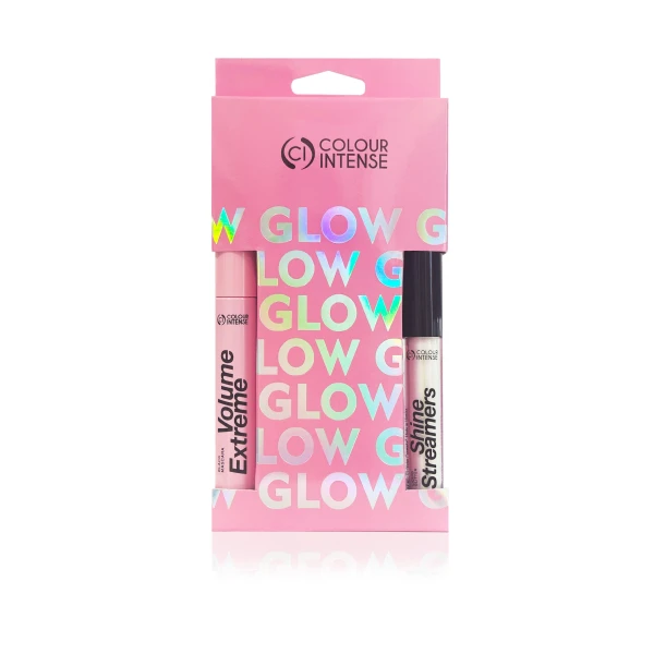 Набор косметический (Черная тушь + глиттер для лица) CI GLOW (4823123300408)