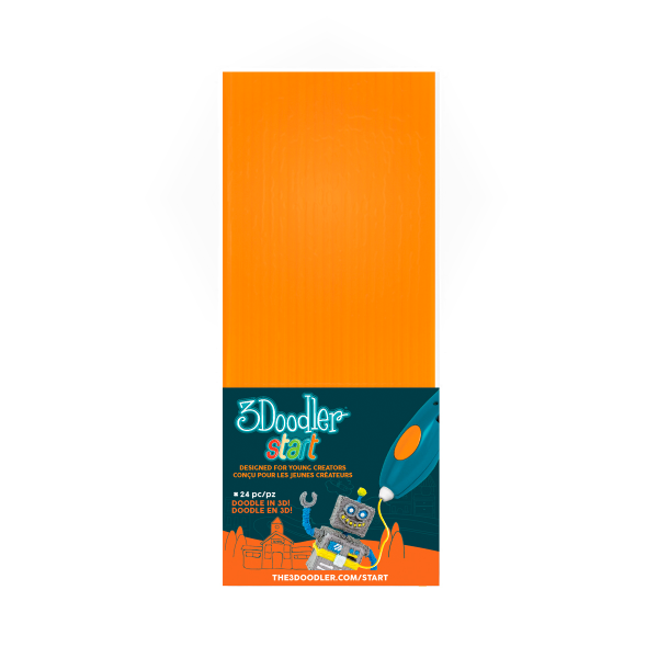Набор стержней для 3D-ручки 3Doodler Start 3DS-ECO06-ORANGE-24 24 шт. Оранжевый
