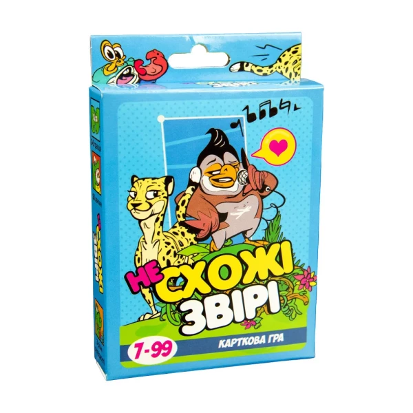 Настільна гра 30223 (укр) &quot;Несхожі звірі&quot;, в кор-ці 9,1-11,5-2,2 см (4823113806941)