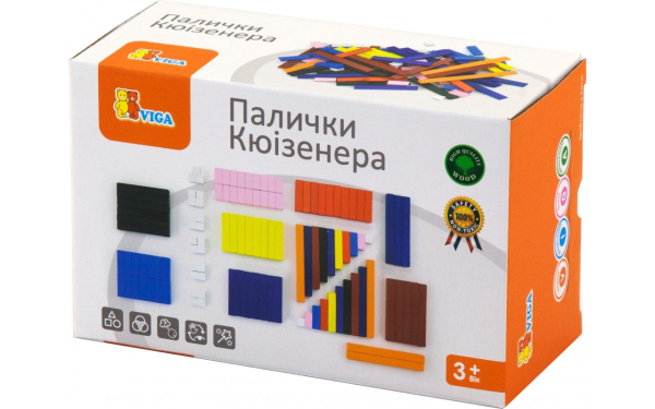 Учебный набор Палочки Кюизенера Viga Toys 51765 116 шт Разноцветный