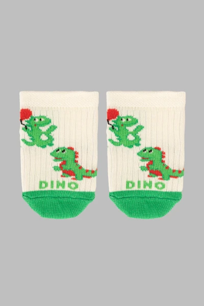 Шкарпетки для хлопчика VT Socks ШДК024-1751 Діно 8-10 Молочний (2000990692962A)