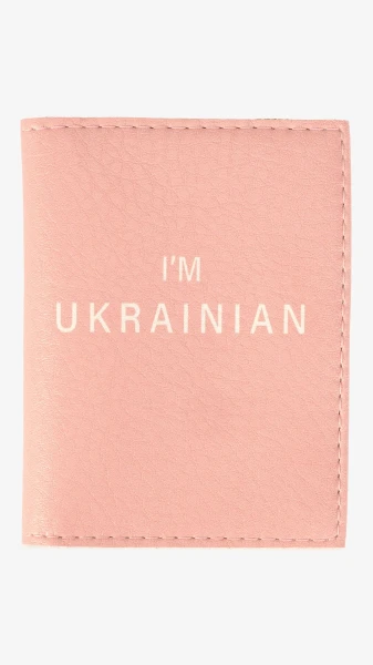 Обкладинка для ID паспорта TM Passporty 112 IM UKRAINIAN Рожевий