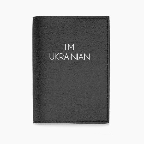 Обкладинка для паспорта 312 IM UKRAINIAN One size Чорний (2000989765523A)