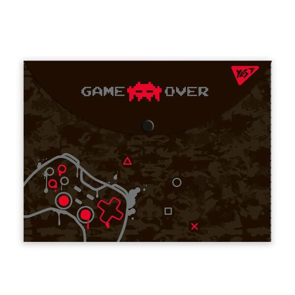 Папка-конверт YES 5060934562321 A4 Gamer на кнопці (5060934562321)(SC)