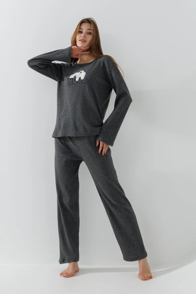Пижама женская Cotton more 34582 S Серый
