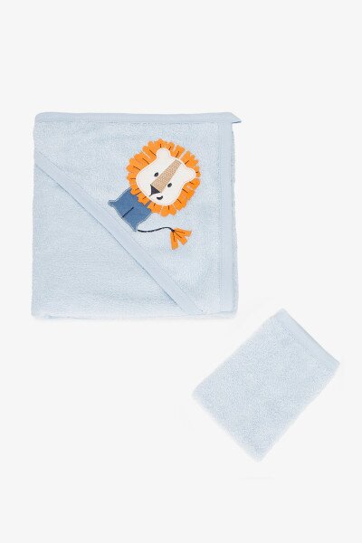 Рушник Unisex з кутком Ramel 364 Блакитний (2000990746238A)