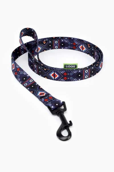 Повідець ТМ HIDOG &quot;Aztec purple&quot; , ширина 10 мм (довжина 152 см) (2100102324016A)(SN)