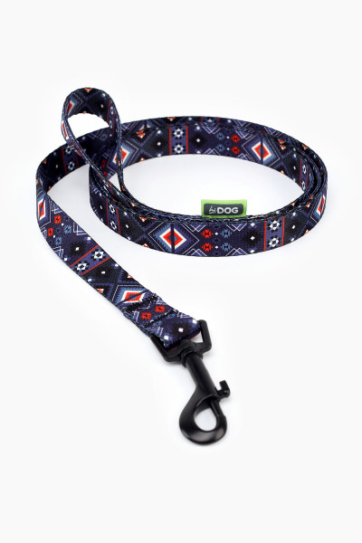 Повідець ТМ HIDOG &quot;Aztec purple&quot; , ширина 16 мм (довжина 152 см) (2100102325013A)(SN)