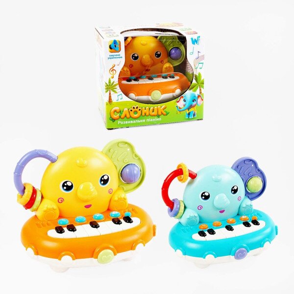 Розвивальне піаніно “Слоник” WToys 78435 Жовтий