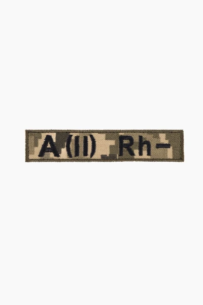 Шеврон А(ІI) Rh - на пікселі 12 х 2,5 см (2000989177487A)