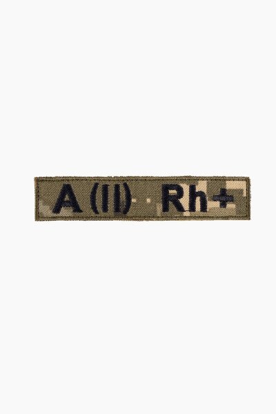 Шеврон А(ІI) Rh + на пікселі 12 х 2,5 см (2000989177494A)