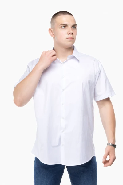 Сорочка класична однотонна чоловіча Redpolo 3785 5XL Білий (2000989848028S)