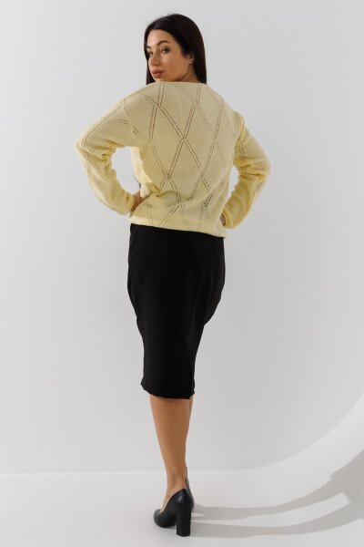 Купить Юбка однотонная женская On me 2340 baza XS Черный Артикул: 2000989988724 Фото №4