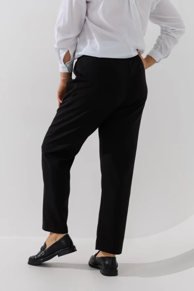 Купить Брюки зауженные однотонные женские SL 29 50 Черный Артикул: 2000990997203 Фото №3