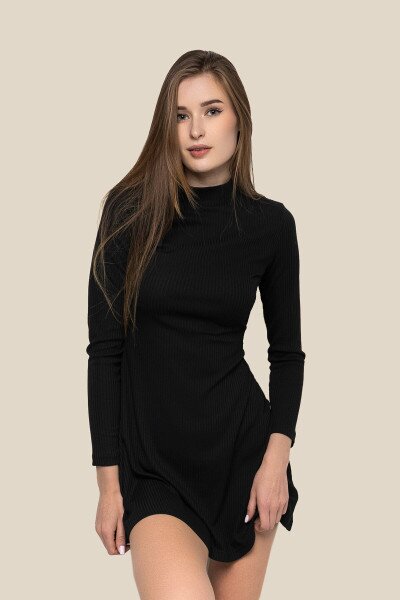 Платье однотонное женское LAWA WTC02350 XS Черный (NY)
