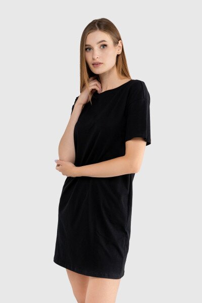 Купити Сукня однотонна жіноча LAWA CTM WBC02304 XS Чорний Артикул: 2000989913283 Фото №2
