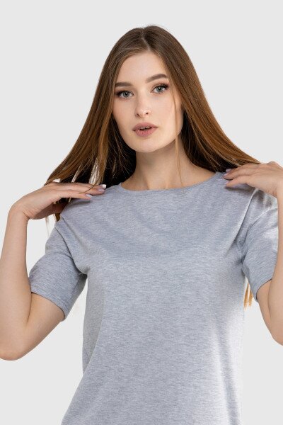 Купити Сукня однотонна жіноча LAWA CTM WBC02304 XS Сірий Артикул: 2000989913153 Фото №2