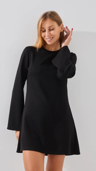 Купить Платье однотонное женское LAWA WTC02417 XS Черный Артикул: 2888000019097 Фото №2